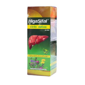 HIGASIFAL CICLO DETOX 18 HigaSifal Ciclo Detox es un producto diseñado para la desintoxicación del hígado. Su envase presenta un diseño moderno y atractivo, destacando la imagen de un hígado en forma geométrica. Este producto incluye ingredientes naturales que promueven la salud hepática y el bienestar general. Ideal para quienes buscan un complemento en su rutina de detoxificación.