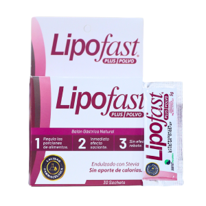 LIPOFAST PLUS 30 SACHETS – PHYTO PHARMA 6 Lipopfast Plus Polvo es un balón gástrico natural que ayuda en el control del peso. Presentado en un envase de 30 sachets, este producto está endulzado con stevia y no aporta calorías. Su fórmula está diseñada para generar saciedad de manera rápida y efectiva, contribuyendo a una alimentación equilibrada. Ideal para quienes buscan una opción saludable para perder peso sin complicaciones.