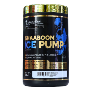 SHAABOOM ICE PUMP 463GR – KEVIN LEVRONE 30 Suplemento pre-entrenamiento Shaaboom Ice Pump en envase de 480 gramos. Este producto está diseñado para mejorar el rendimiento físico, aumentar la energía y proporcionar un efecto refrescante durante el ejercicio. Contiene ingredientes clave como L-citrulina y beta-alanina, ideales para maximizar la resistencia y la concentración. Perfecto para atletas y entusiastas del fitness que buscan un impulso adicional en sus entrenamientos.