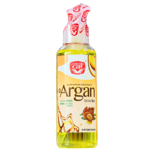 ACEITE CAPILAR DE ARGAN 120 ML – LABORATORIO GF 6 Aceite capilar con extracto de argán, presentado en frasco de 120 ml. Ideal para hidratar y nutrir el cabello, promoviendo su suavidad y brillo. Formulado con ingredientes naturales, este aceite es perfecto para todo tipo de cabellos, ayudando a controlar el frizz y mejorando la apariencia general. Ideal para uso diario o como tratamiento intensivo.