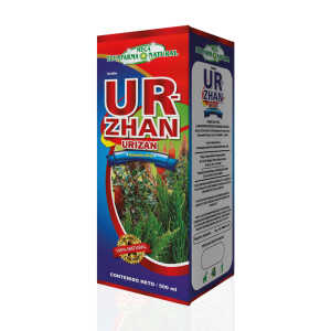 UR-ZHAN (Urizan) 500 ML ECUAFARMA 30 Envase de 500 ml de UR-ZHAN, un producto natural de herbolaria. La caja presenta un diseño colorido con el nombre destacado en letras grandes. Ideal para quienes buscan remedios a base de plantas para mejorar su bienestar. Contiene ingredientes naturales y está destinado a promover la salud.