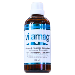 VITAMAG 100 ML – ALQUIMINATH 22 Botella de 100 ml de cloruro de magnesio concentrado Viamag, un suplemento alimenticio que contribuye al funcionamiento normal de los músculos y al mantenimiento de niveles adecuados de magnesio en el organismo.