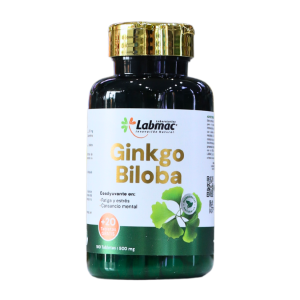 GINKGO BILOBA 100 TABLETAS – LABMAC 10 Suplemento de Ginkgo Biloba de Labmac, presentado en un frasco de 100 tabletas de 500 mg cada una. Este producto es conocido por sus beneficios en la mejora de la circulación sanguínea y el apoyo a la función cognitiva. Ideal para quienes buscan potenciar su salud mental y bienestar general.