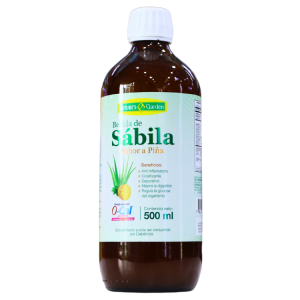 BEBIDA DE SABILA 500 ML SABOR A PIÑA – NATURES GARDEN 12 Botella de 500 ml de bebida de sábila sabor a piña de la marca Garden. Este producto ofrece beneficios como propiedades antiinflamatorias, mejora la digestión y ayuda a regular el peso. Ideal para quienes buscan una opción refrescante y saludable.