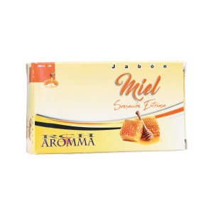 JABON DE MIEL 90 GR – AROMMA 24 Jabón de miel de la marca RCH Aromma, ideal para el cuidado de la piel. Este producto ofrece una experiencia sensorial extrema, aprovechando las propiedades hidratantes y nutritivas de la miel. Su presentación en barra facilita su uso diario, proporcionando una limpieza suave y efectiva. Perfecto para quienes buscan un jabón que combine aromas agradables con beneficios naturales.
