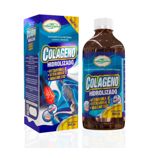 COLÁGENO HIDROLIZADO LÍQUIDO+VITAMINA E+VITAMINA C+ MAGNESIO 500 ML ECUAFARMA 12 Suplemento nutricional de colágeno hidrolizado, presentado en botella de 500 ml. Contiene vitamina C y magnesio, diseñado para mejorar la salud de la piel, articulaciones y huesos. Ideal para quienes buscan mantener la elasticidad y firmeza de la piel, así como fortalecer el sistema óseo y articular. Perfecto para incorporar en la rutina diaria de bienestar.