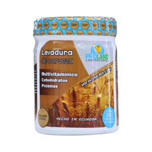 LEVADURA DE CERVEZA 300 TABLETAS – PROLAND 10 Envase de levadura de cerveza de la marca Proland, un suplemento nutricional que contiene multivitaminas, carbohidratos y proteínas. Este producto, elaborado en Ecuador, ofrece 300 tabletas para mejorar la salud y el bienestar. Ideal para quienes buscan un complemento alimenticio natural y nutritivo.