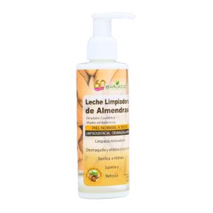Leche limpiadora de almendras de Biarocco, ideal para piel normal y seca. Este producto cosmético elimina impurezas y desmaquilla eficazmente, dejando la piel tonificada e hidratada. Su fórmula suave y refrescante proporciona limpieza profunda y suavidad, siendo perfecta para el cuidado diario de la piel.
