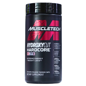 HYDROXYCUT HARDCORE ELITE – MUSCLETECH 22 Suplemento dietético Hydroxycut Hardcore Elite de MuscleTech, diseñado para aumentar la energía y facilitar la pérdida de peso. Contiene 200 mg de cafeína por porción y está disponible en cápsulas de rápida liberación. Ideal para quienes buscan un impulso en su rutina de entrenamiento y mejorar su rendimiento físico.