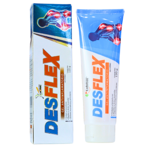 DESFLEX GEL ANTIINFLAMATORIO 120 GR – LABMAC 30 Gel Desflex para el alivio de dolores musculares y articulares, presentado en un tubo de 120 gramos. Este gel antiinflamatorio está formulado para proporcionar una rápida acción calmante y refrescante, ideal para deportistas y personas con molestias físicas. Su uso regular ayuda a mejorar la movilidad y reducir la inflamación. Perfecto para aplicar en áreas afectadas por lesiones o tensiones musculares.