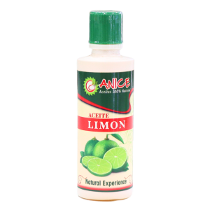 ACEITE DE LIMON – ANICE PLUS 14 Botella de aceite de limón de la marca Canice, con un diseño atractivo y colores vibrantes. Este producto es 100% natural y se utiliza en la cocina para realzar sabores, así como en aromaterapia por sus propiedades beneficiosas. Ideal para quienes buscan opciones saludables y naturales en su alimentación y bienestar.